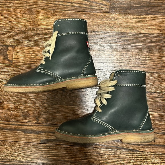 Duckfeet Odense Boots Leather Shearling Lined “New Green” EUC 7 - Picture 3 of 10